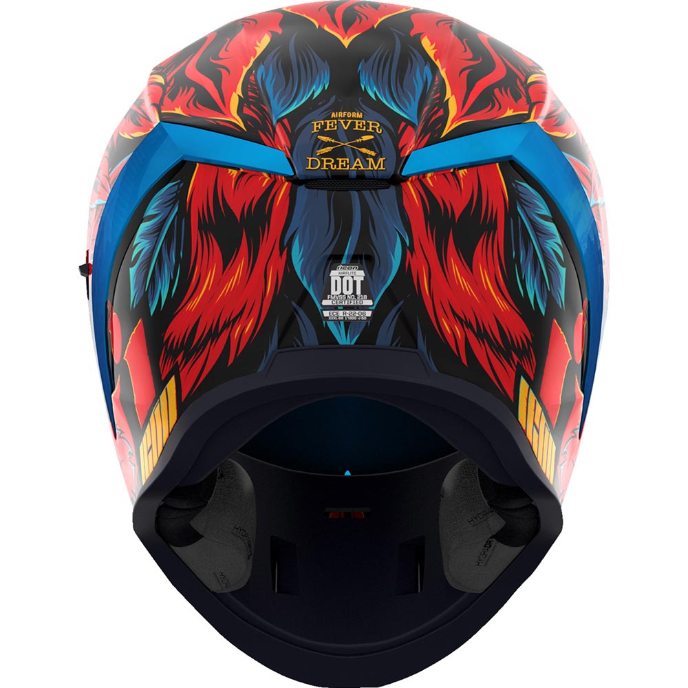 Icon - Casque Airform Fever Dream™ Rouge / Bleu