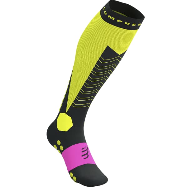 Chaussette compression COMPRESSPORT SKI MOUNTAINEERING FULL SAFE SAFE YELLOW/BLACK