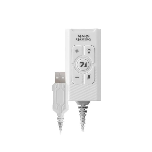 Mars Gaming MSC2 Placa de Som Externa 7.1 USB Branca