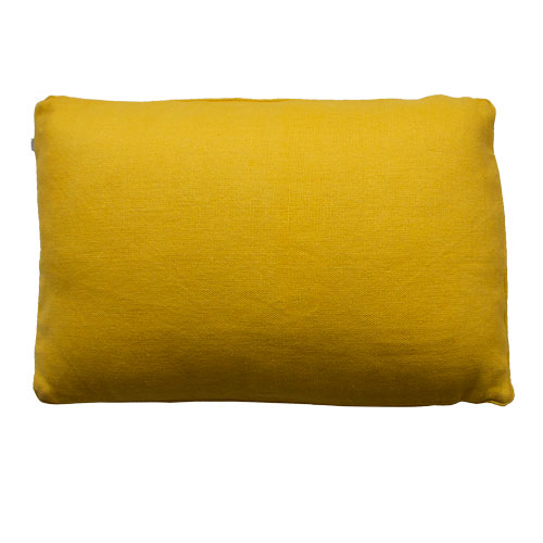 Kussen basic linnen/katoen ochre