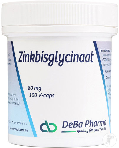 Deba Bisglycinate De Zinc 80mg Gélules Végétales 100
