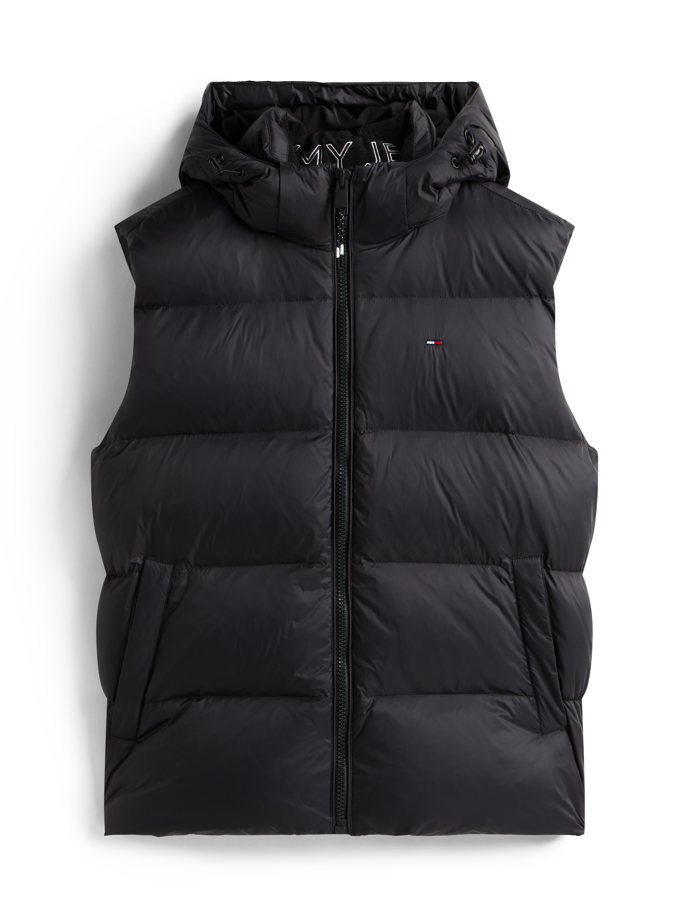 Tommy Jeans Steppweste »TJM ESSENTIAL DOWN VEST EXT« abnehmbare Kapuze mit Kordelzug
