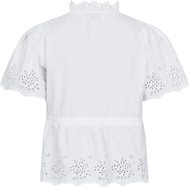 Neo Noir Satsi Embroidery Blouse White