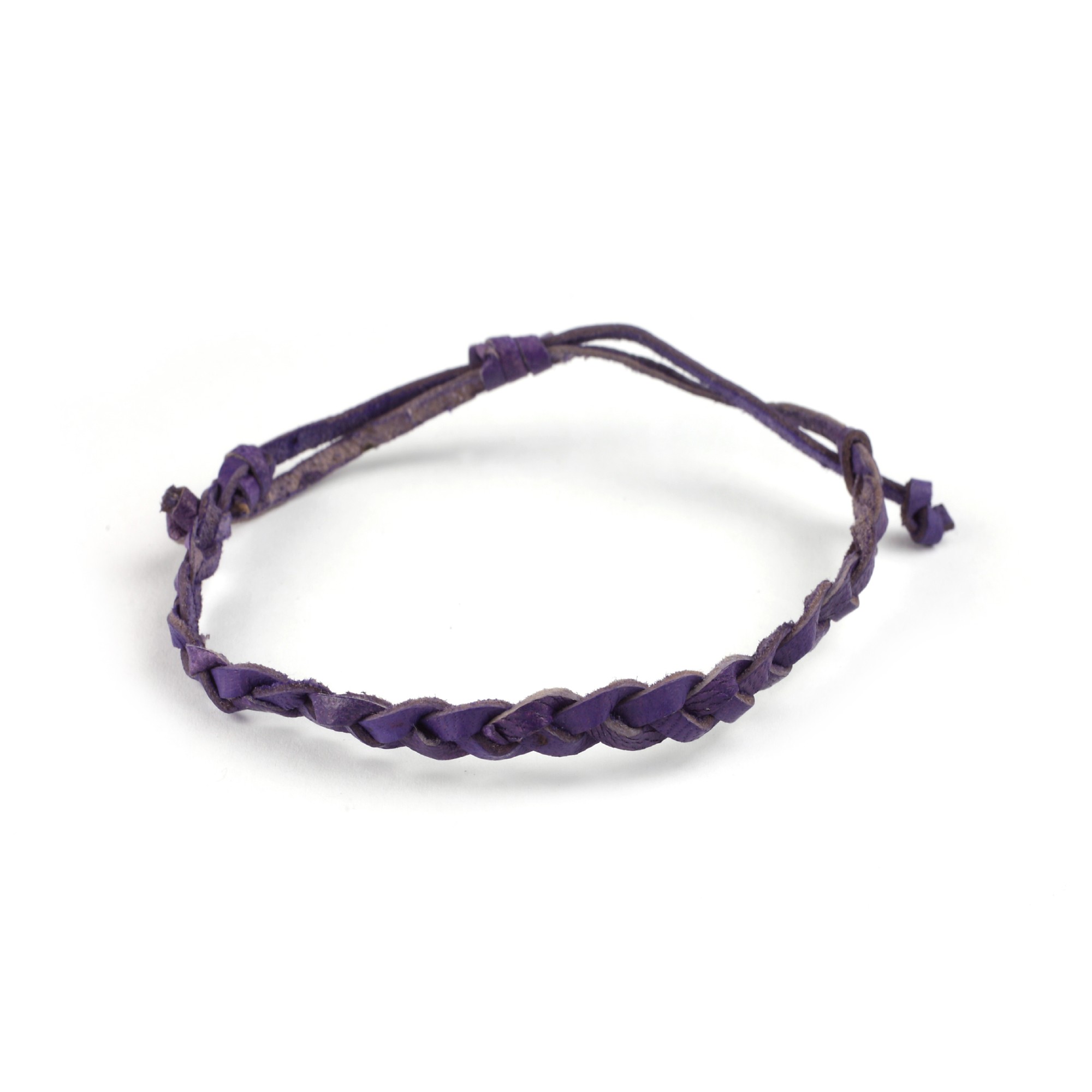 Armband geflochten, lachs, lila, Ø 10 cm günstig bestellen