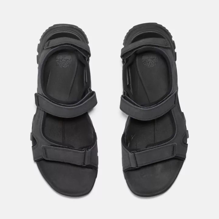 Sandale à double bride Lincoln Peak pour homme en noir