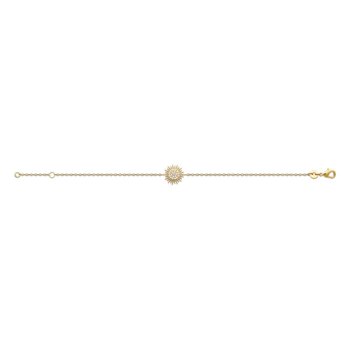 Bracelet Brillaxis motif solaire empierré