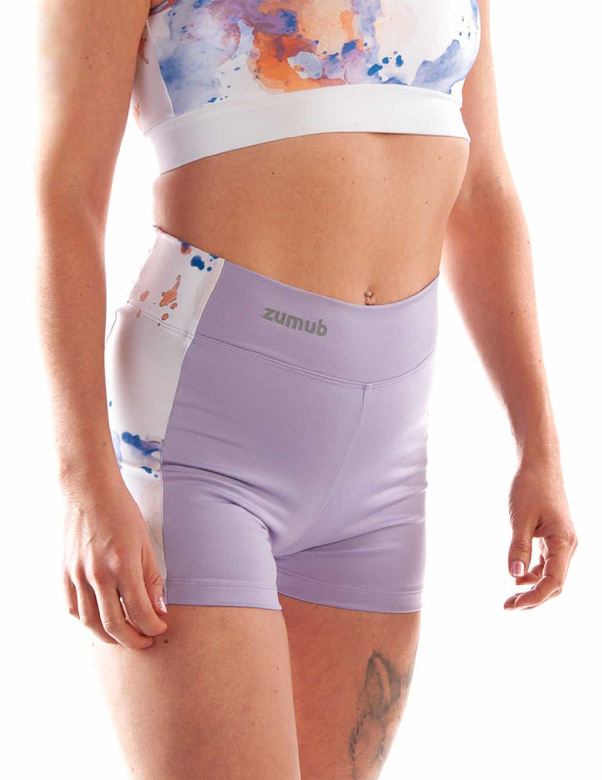 Calção Zumub Gym Native + Top Esportivo Gym Native AQUARELA