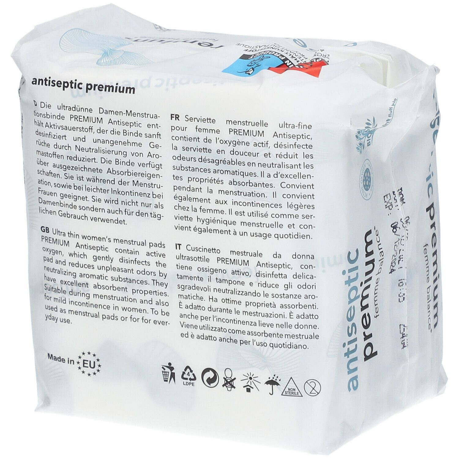 antiseptic premium femme balance® Damenbinden