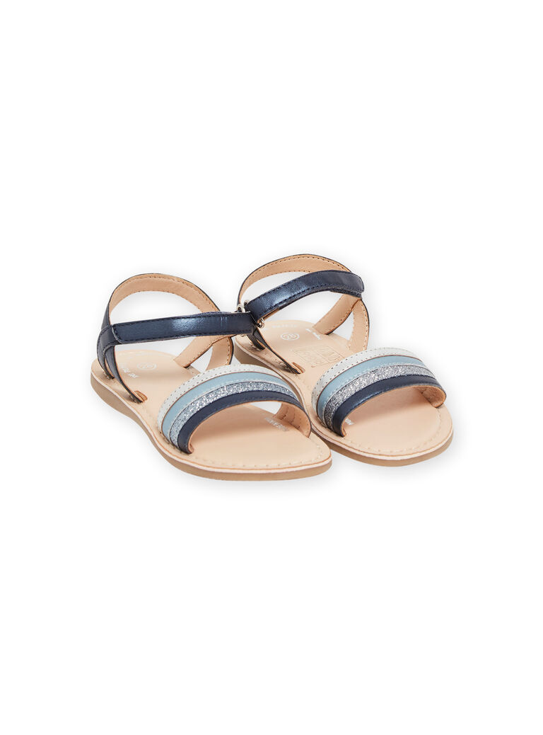 Sandales bleu marine enfant fille