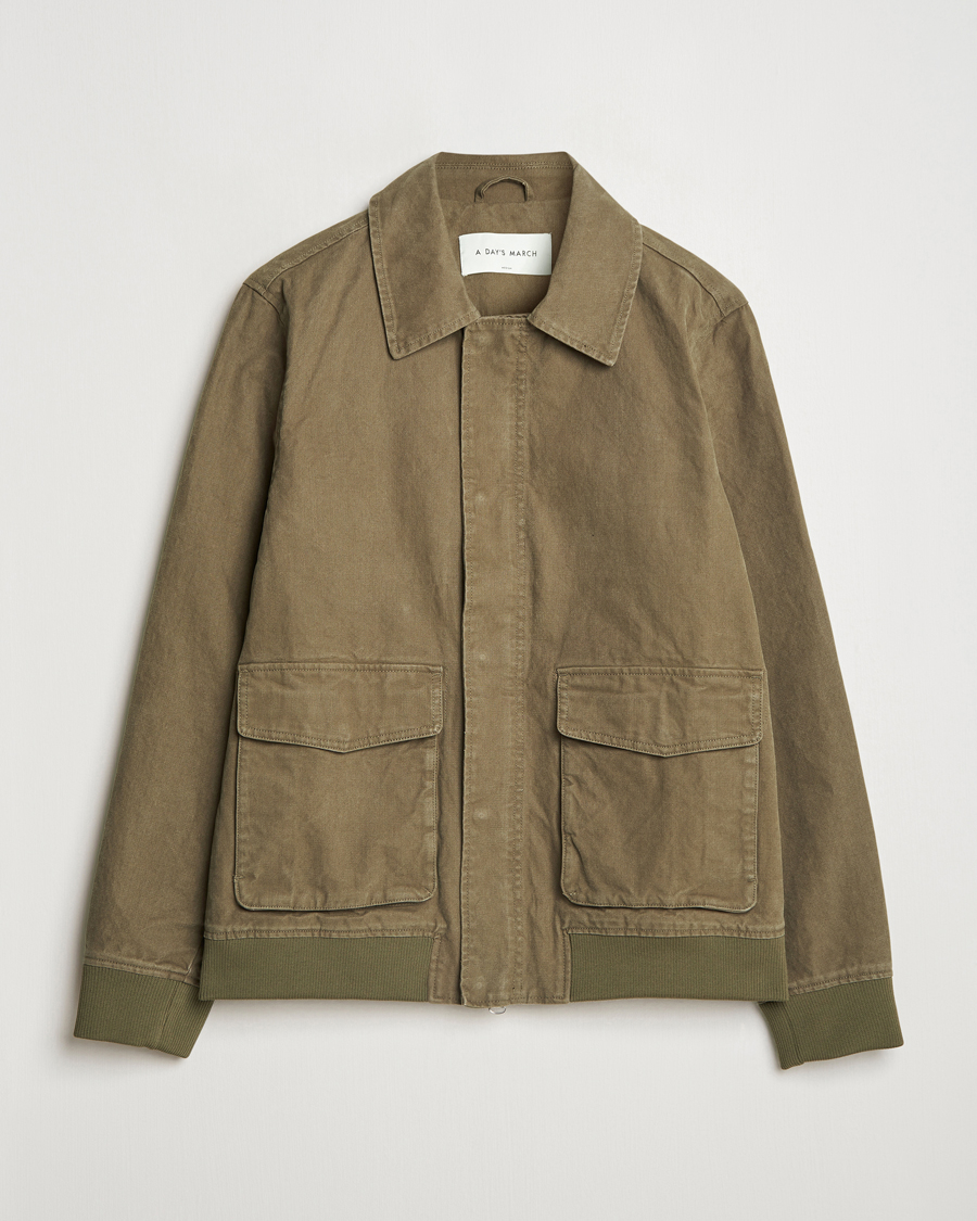 A Day's March Bader Cotton Flight Jacket Olive