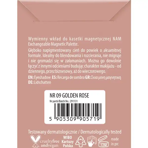 Foil Eyeshadow Nr. 9 - Golden Rose