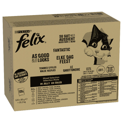 Felix So gut wie es aussieht Geschmacksvielfalt in Gelee 120x85g