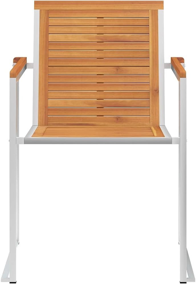 Gartenstühle 6 STK. mit Kissen Massivholz Akazie Sitzmöbel für Draußen Outdoor-Stühle für Innenhöfe