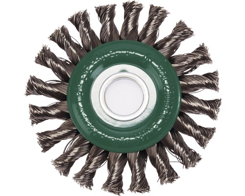 Lessmann ronde vlechtborstel Ø 115 mm roestvrij staaldraad