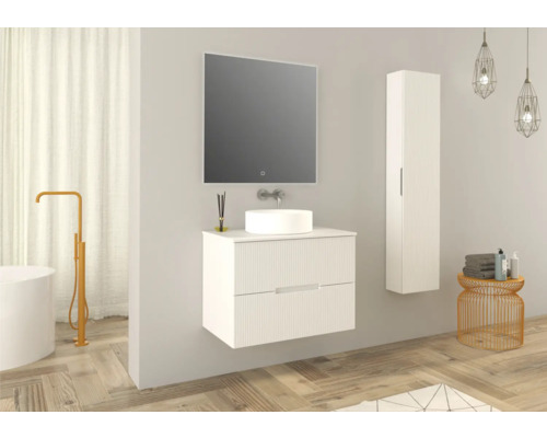 Jungborn QUATTRO/SEDICI hoge kast, BxHxD 35 x 160 x 20 cm, frontkleur wit mat, 55711