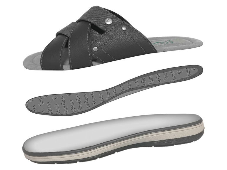 Comfortslippers voor heren, Footflexx-zool, G-wijdte