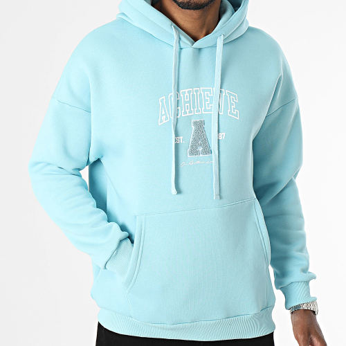 Sweat Capuche Bleu Clair