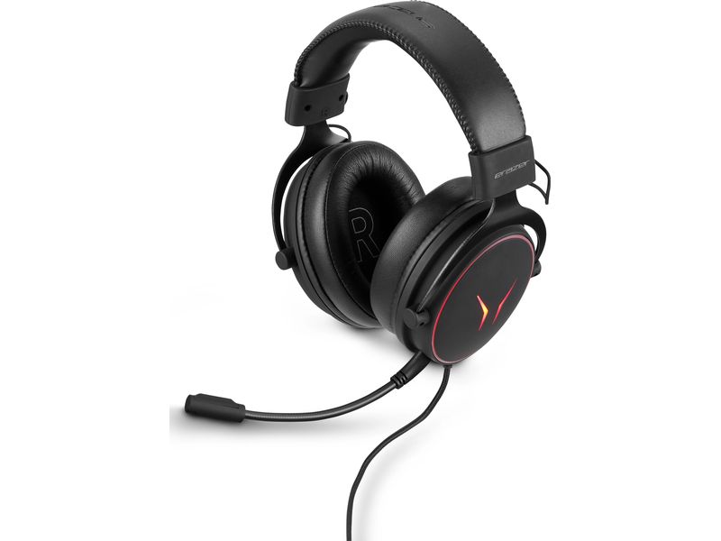 Erazer Headset Mage P20 Schwarz Bequemes Over-Ear-Gamingheadset