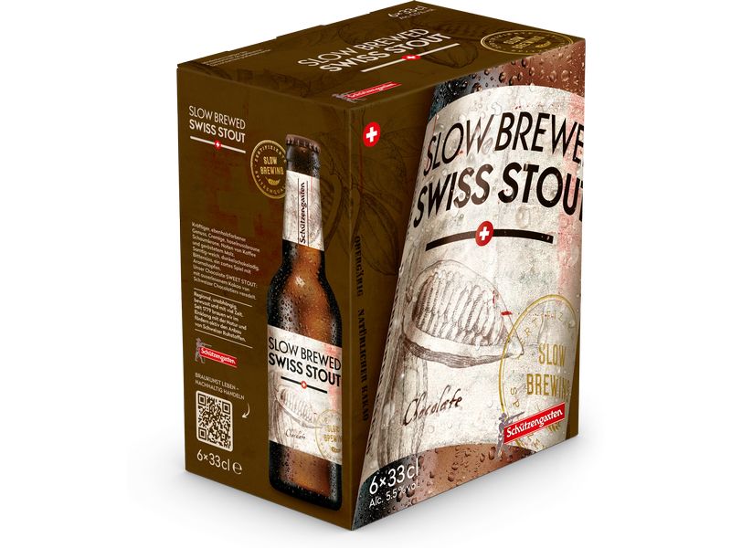 Schützengarten Bier Swiss Chocolate Stout 6 x 0.33 l Schweizer Stout