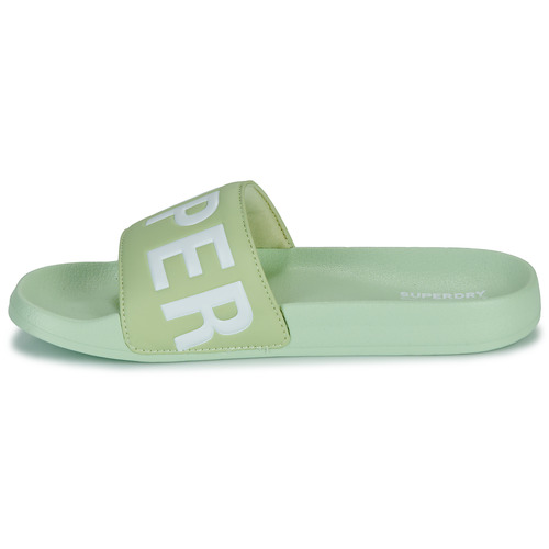 Superdry - Sandales De Piscine Véganes Core - Vert / Blanc