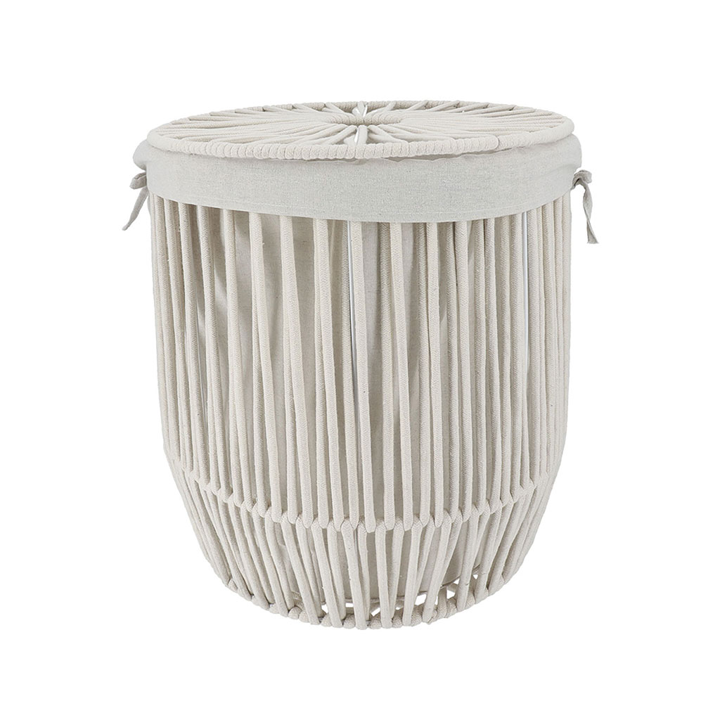 Panier corde blanc 45x50cm