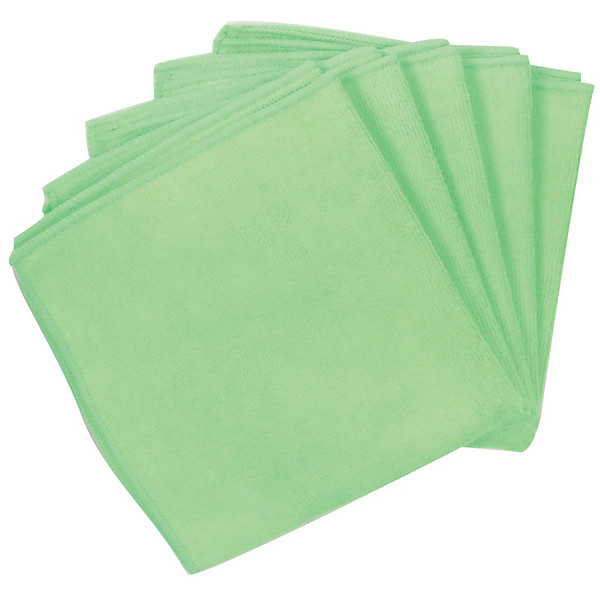 Lavettes microfibre Bernard vertes 40 x 40 cm, lot de 5