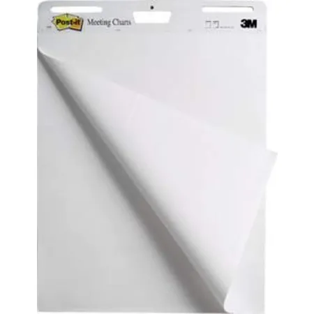 Post-it® Flipchart-Block Meeting Chart, weiß, 90 g/qm, blanko/blanko, 30 Blatt