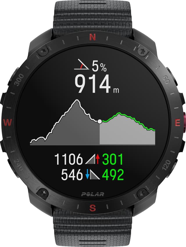 Polar Grit X2 Pro sportsur S-L (sort)