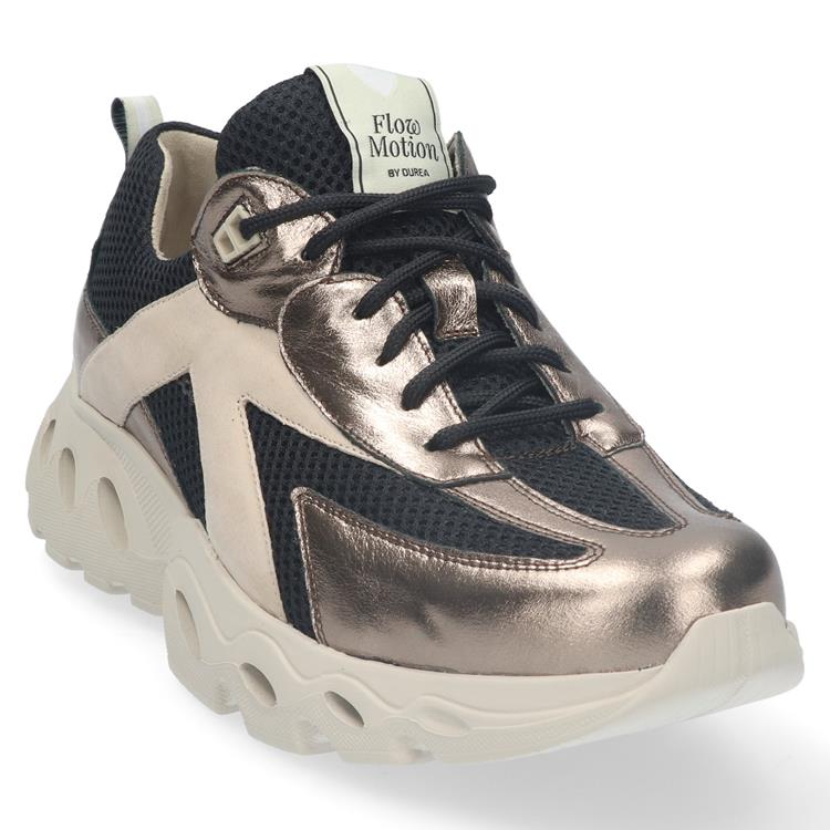 Durea 6309 wijdte K CHAMPAGNE/ZWART/TAUPE