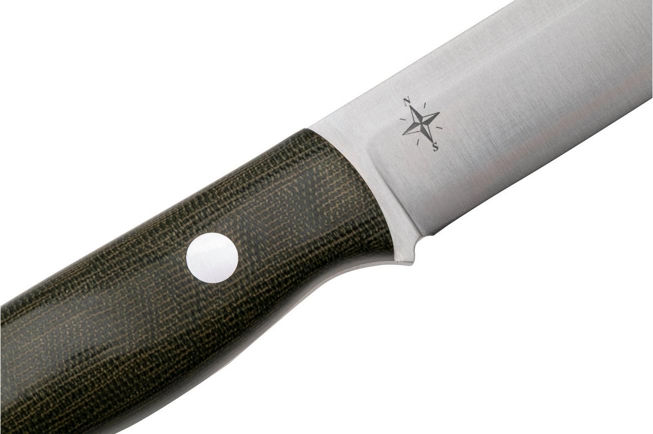 Bark River Aurora CPM MagnaCut, Green Canvas Micarta, bushcraftmes