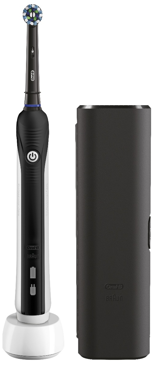 Oral-B PRO 750 Volwassene Roterende-oscillerende tandenborstel Zwart, Wit