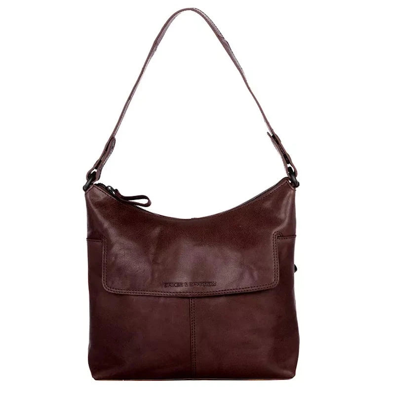 Spikes & Sparrow Bronco Crossbody Sherrill Dark Brown