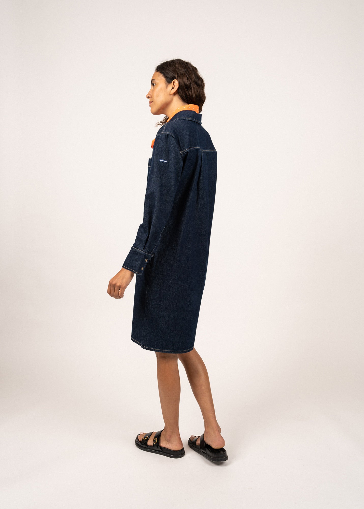 Robe chemise en jean Roxane
