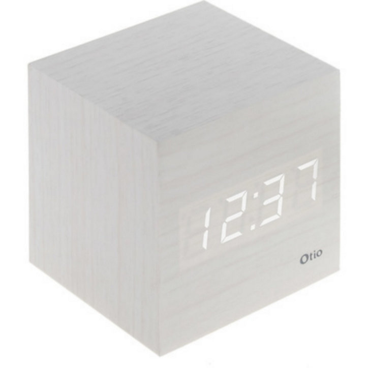Thermomètre cube finition blanc