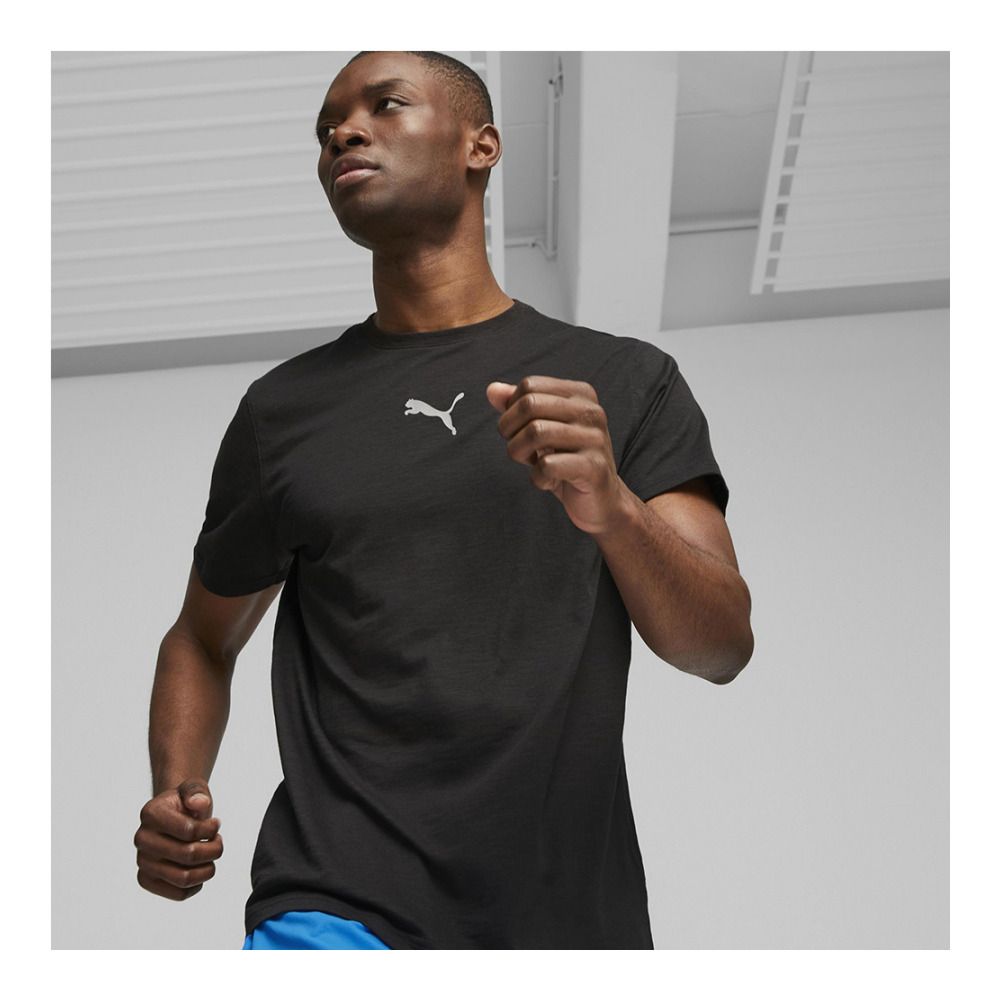 Puma RUNNING GRAPHIC - Maillot Homme puma black/q3 graphic