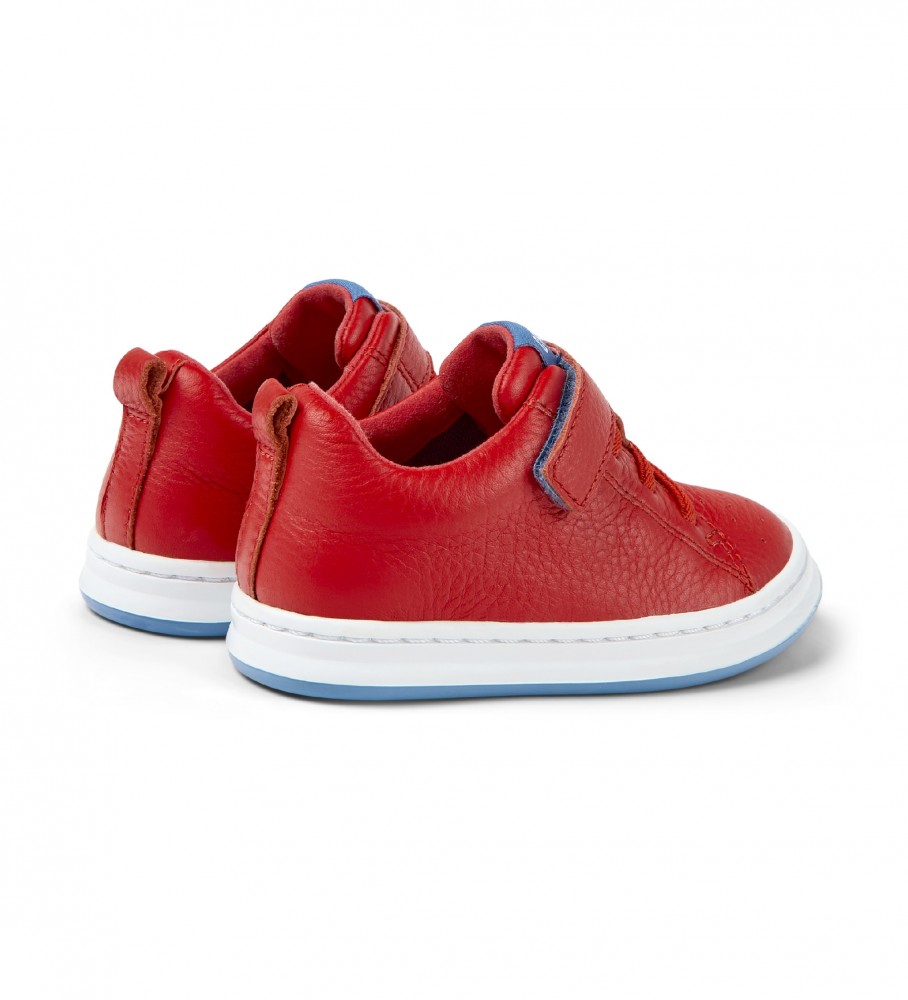Tênis Camper Runner Four de couro vermelho