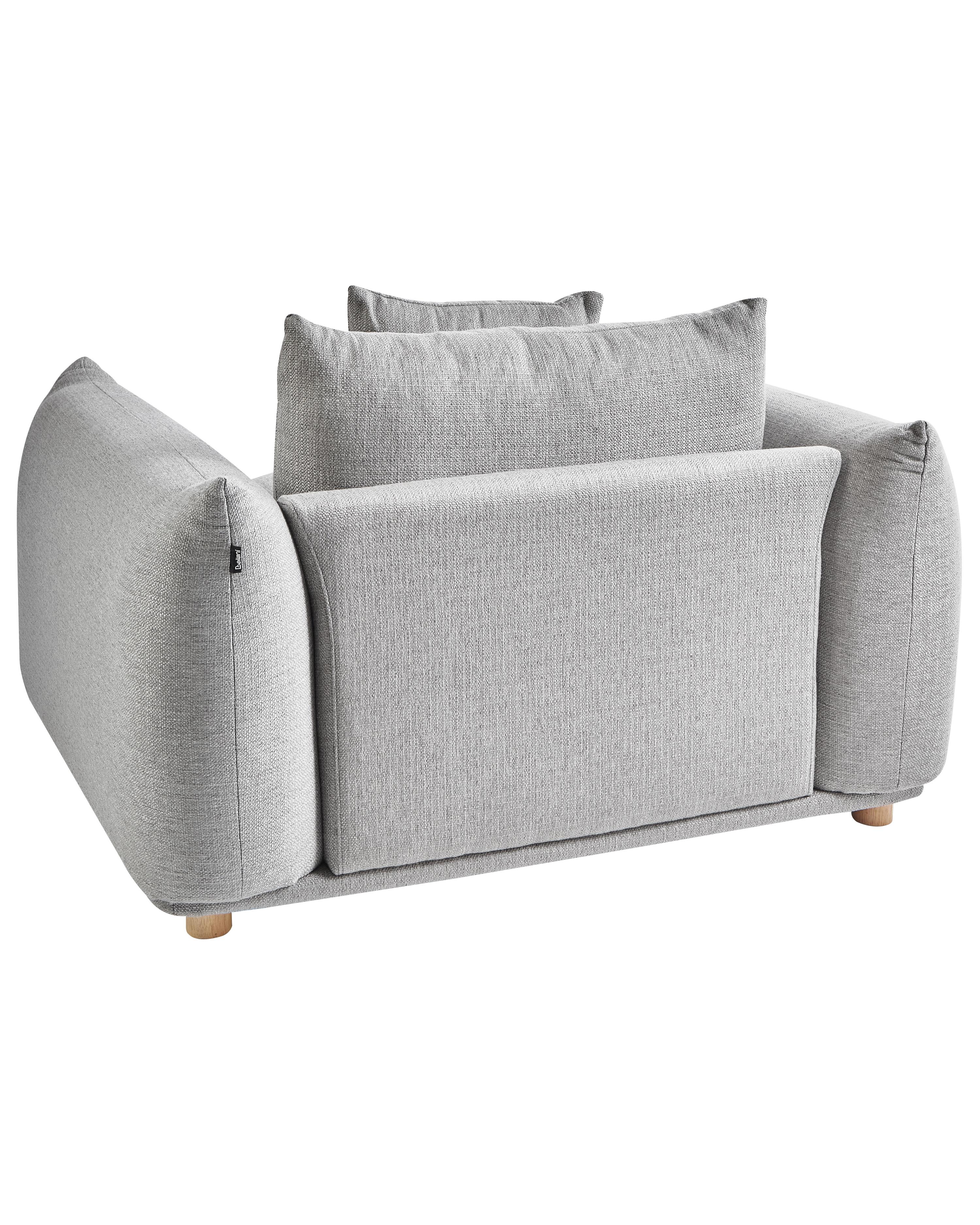 Fauteuil LUVOS Stof Lichtgrijs