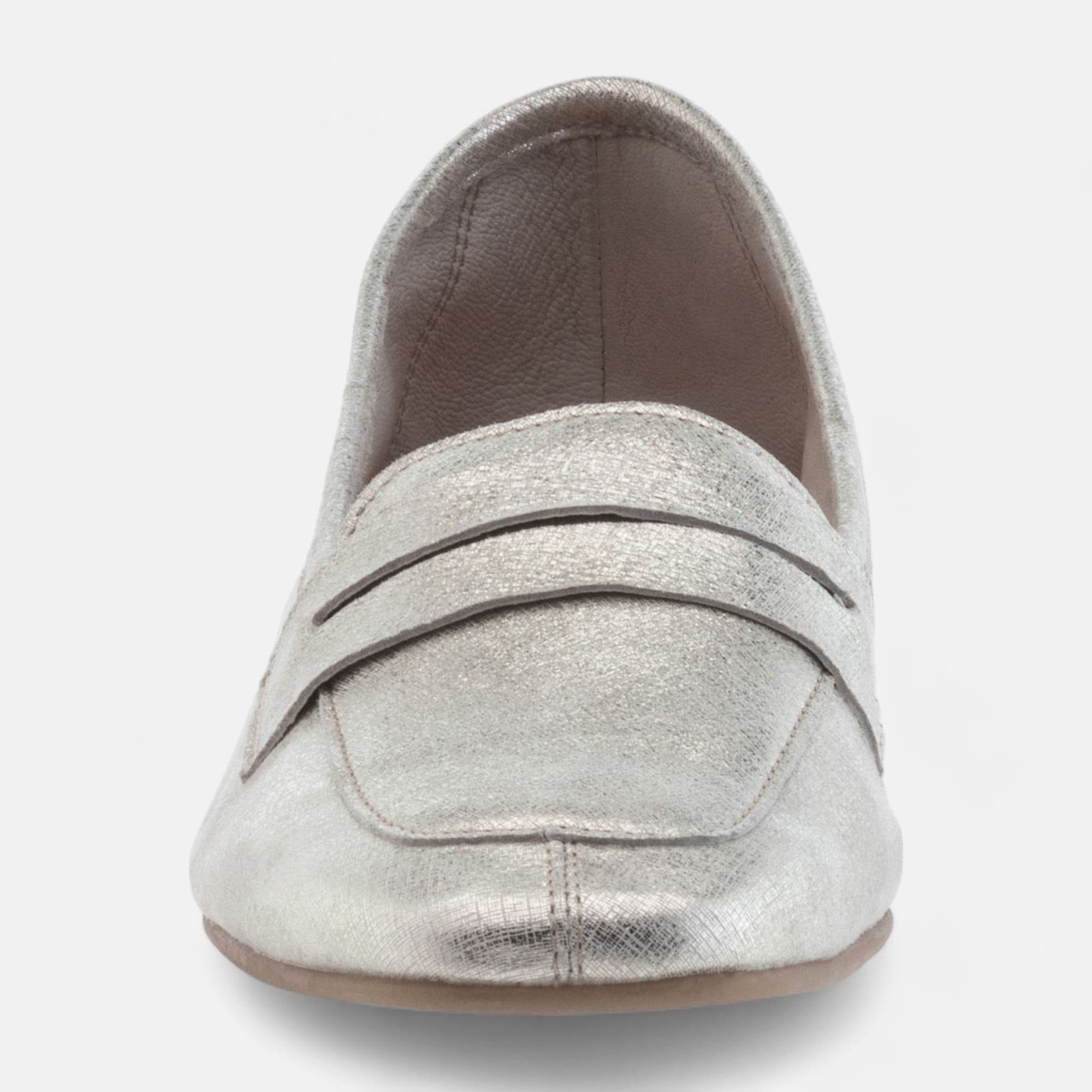 Mocassins Femme en cuir or