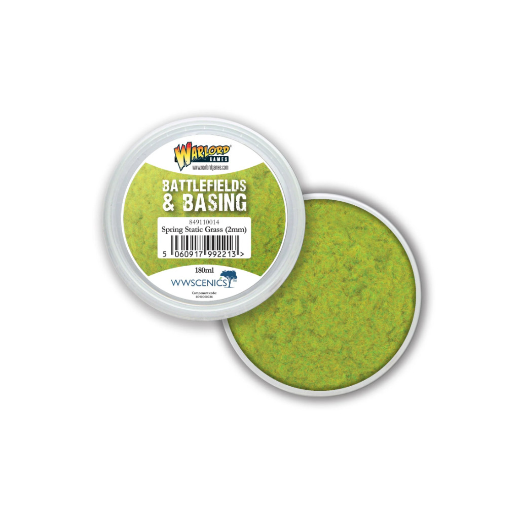 Warlord - Battlefields & Basing: Spring 2mm Static Grass (180ml)