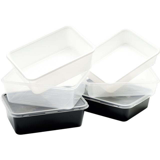 Bak, PP, 750ml, 182x135x45mm, wit