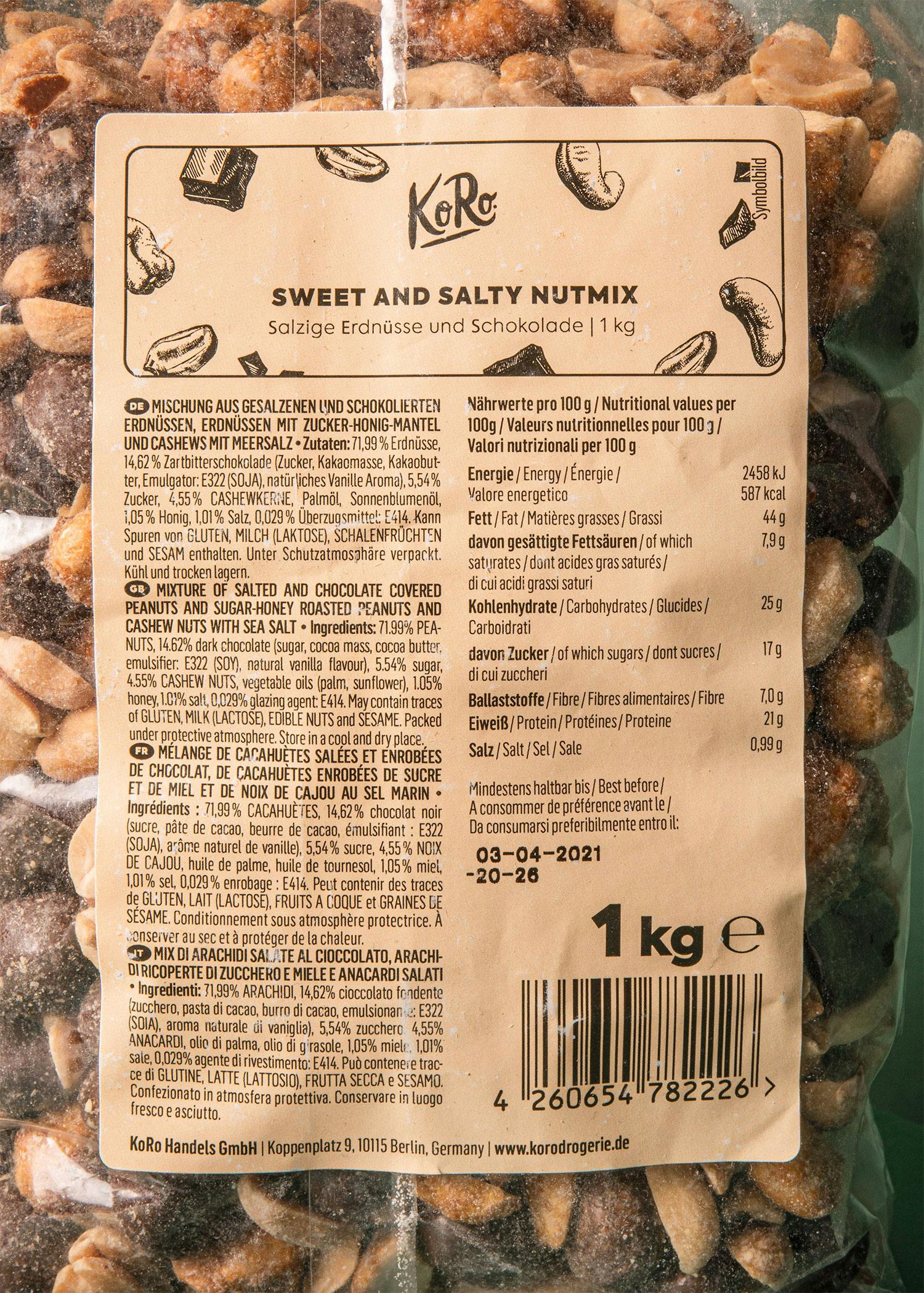 Schoko Nuss Mix Sweet and Salty 1 kg