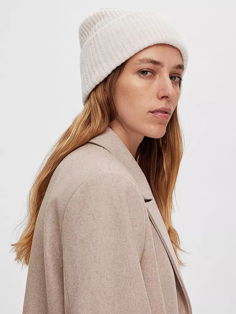SELECTED FEMME Mütze - Haube  SLFMALINE beige