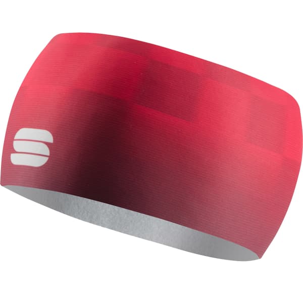 Bandeau ski de fond SPORTFUL SQUADRA HEADBAND TANGO RED/HUCKLEBERRY
