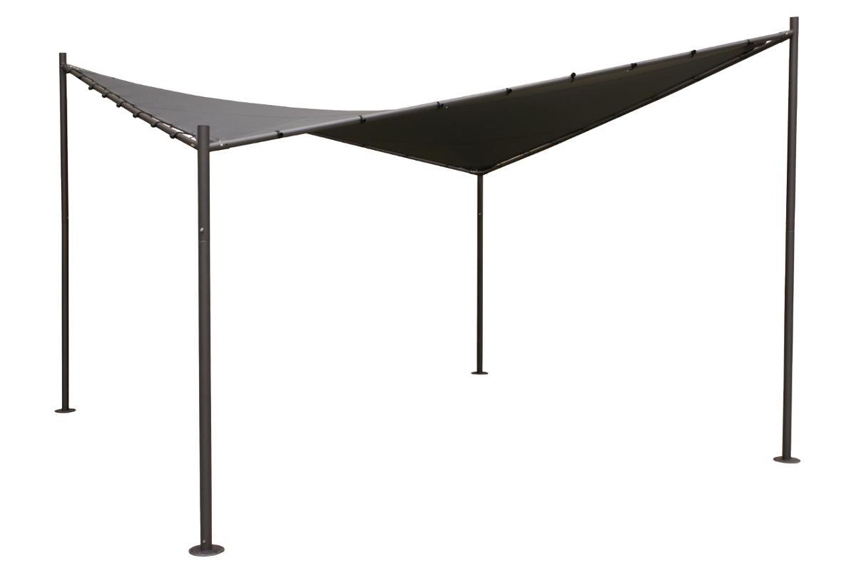 TONNELLE CERTELI 4X4M GRAPHITE ARDOISE