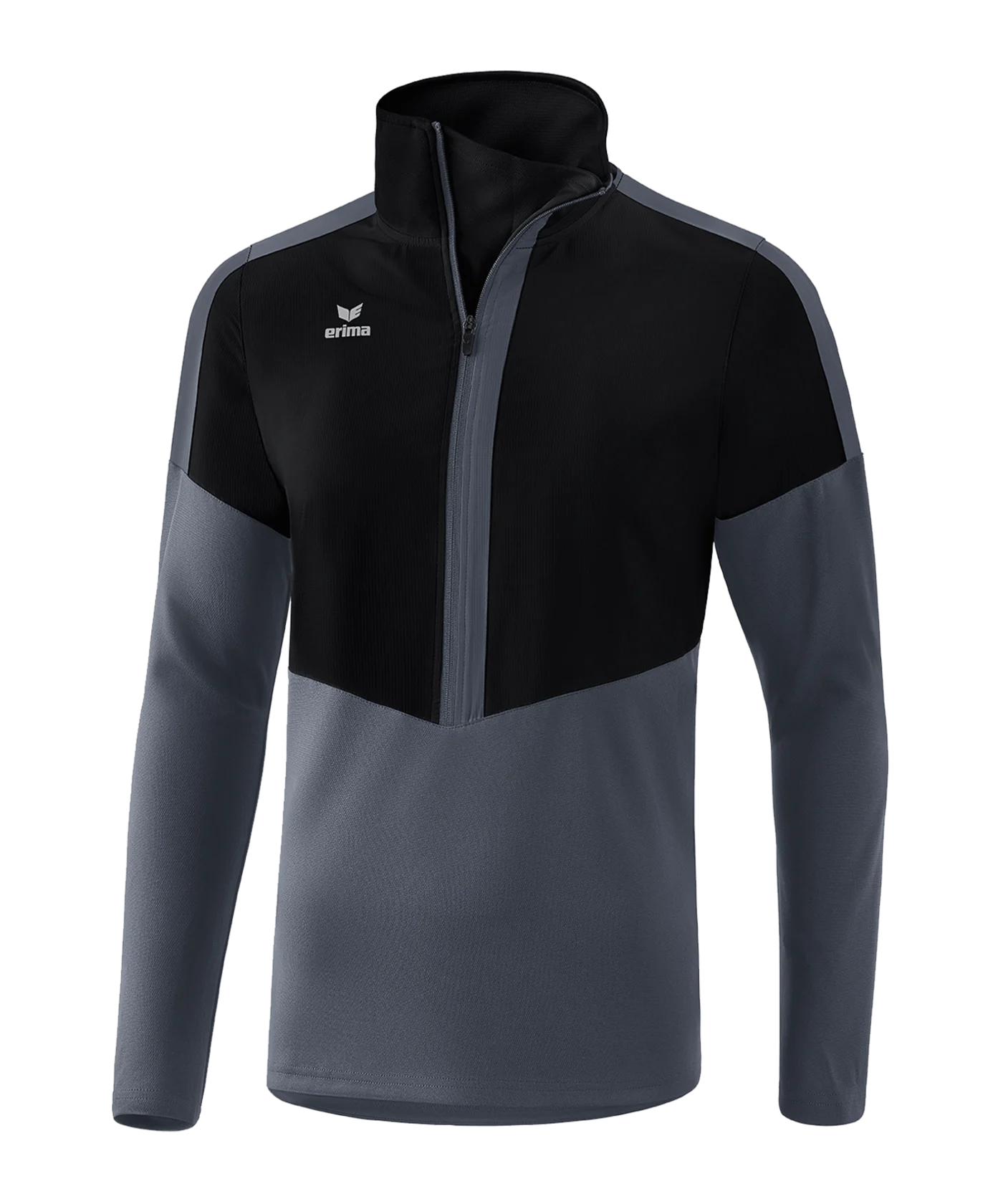 Erima Squad HalfZip Sweatshirt Kids Schwarz Grau
