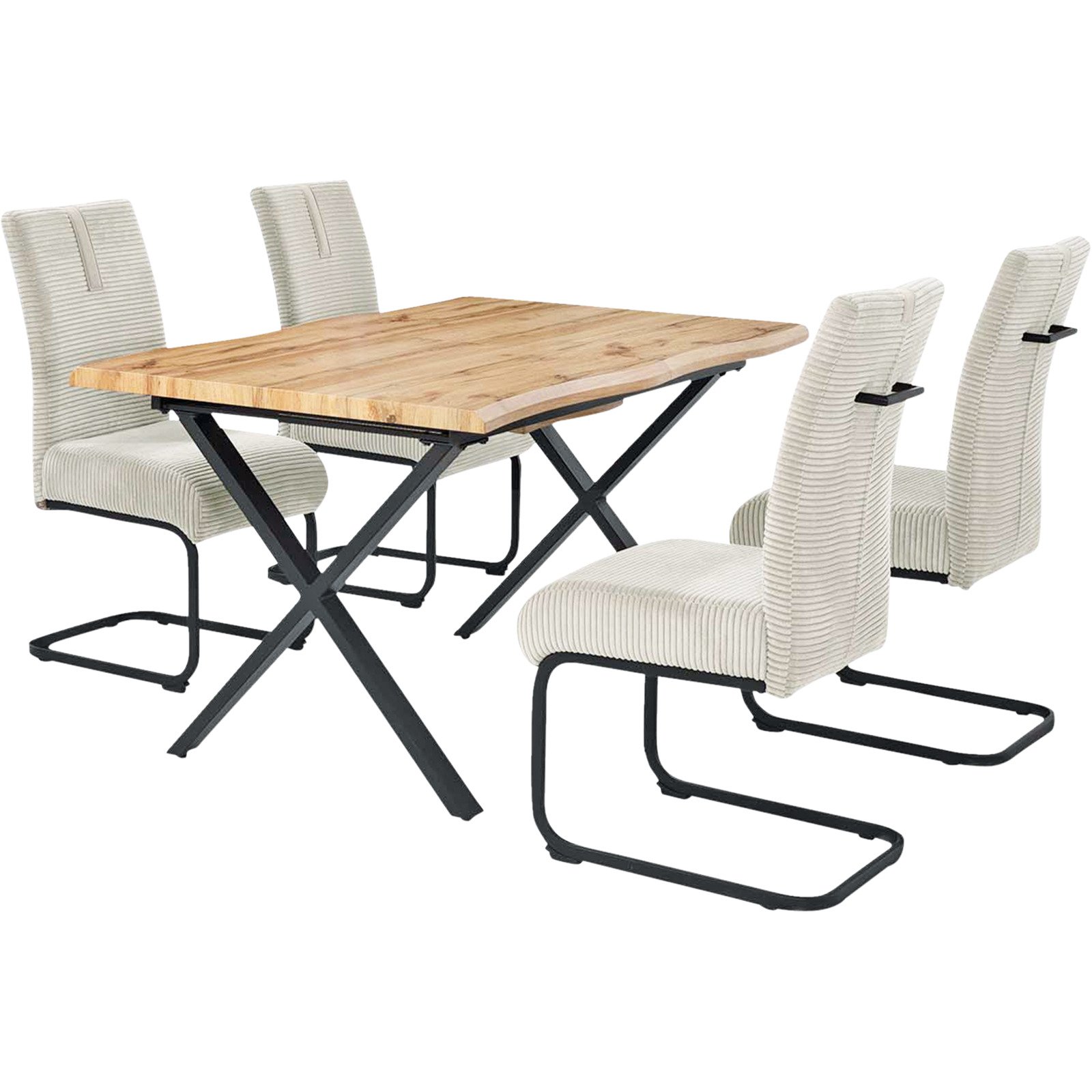 Tisch Marta Dekor Wildeiche, 140/180 x 76 x 90 cm