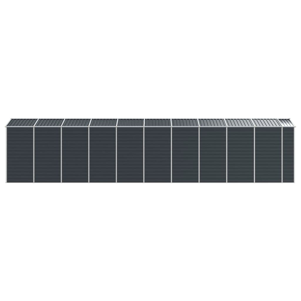 Abri de jardin anthracite 191x895x198 cm acier galvanisé