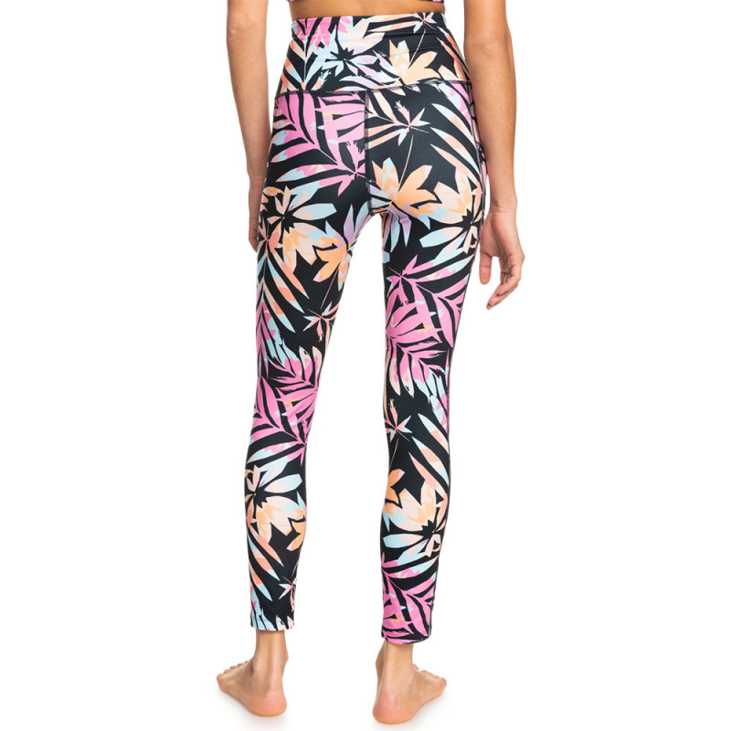 LEGGING FEMME ROXY HEART INTO IT NOIR TROPICAL