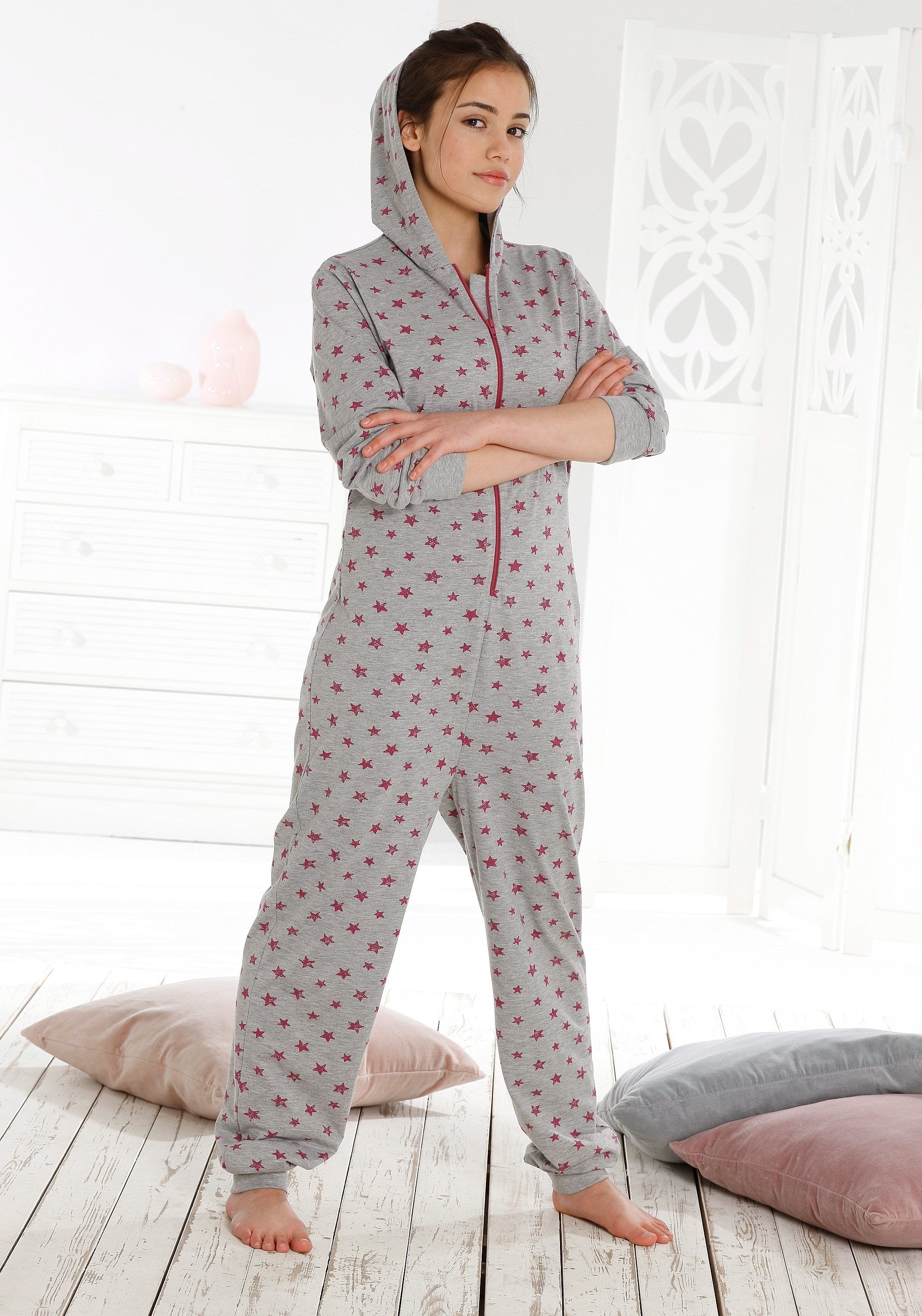 petite fleur Overall , toller Einteiler zum Relaxen, allover bedruckt