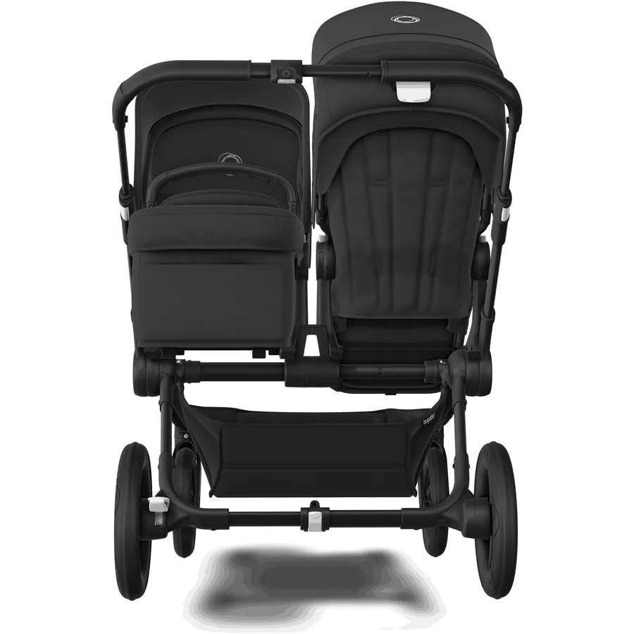 bugaboo Geschwisterwagen Donkey 5 Duo Complete BlackMidnight Black Wheelblades